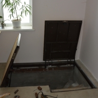 Люк под плитку двойной