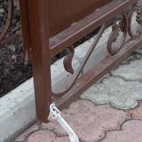 Ворота распашные из мет. листа