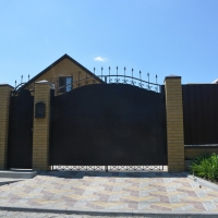 Ворота распашные из мет. листа