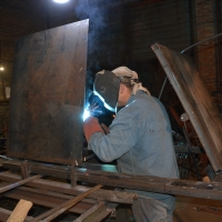 Люк под плитку двойной