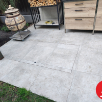 Люк автоматический обшитый