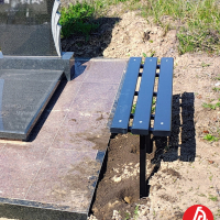 Лавочка обшитая полимером (ПВХ)