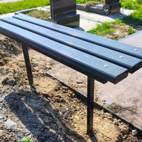 Лавочка обшитая полимером (ПВХ)