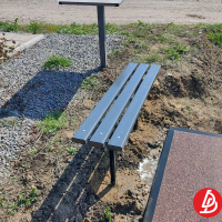 Лавочка обшитая полимером (ПВХ)