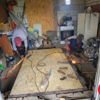 Люк в подвал двойной