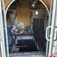 Люк в подвал двойной