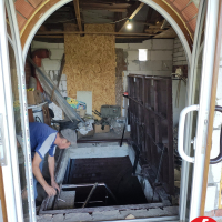 Люк в подвал двойной