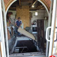 Люк в подвал двойной