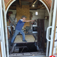 Люк в подвал двойной