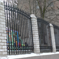 Забор решетчатый, простой