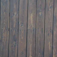 Забор обшитый деревом