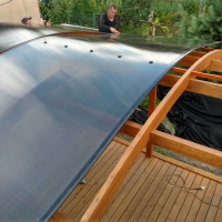 Навес из поликарбоната  POLYGAL