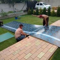 Навес из поликарбоната  POLYGAL