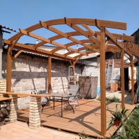 Навес из поликарбоната  POLYGAL