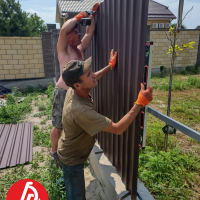 Забор из профнастила