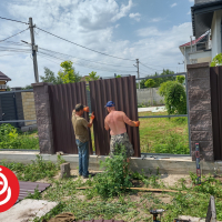 Забор из профнастила