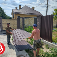 Забор из профнастила