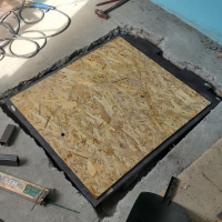 Люк в подвал под плитку