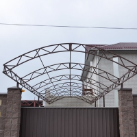 Навес из поликарбоната  POLYGAL