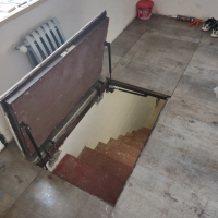 люк двустворчатый в подвал