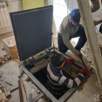 Люк под плитку