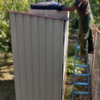 Душ - туалет металлический