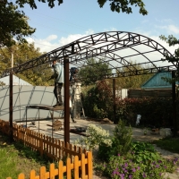 Навес из поликарбоната  POLYGAL