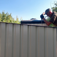 Душ - туалет металлический