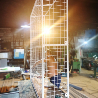 Вольер для кота на большое окно