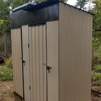 Душ - туалет металлический