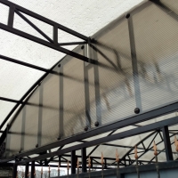 Навес из поликарбоната  POLYGAL