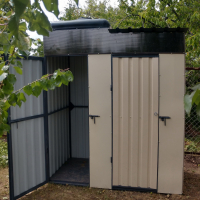 Душ - туалет металлический