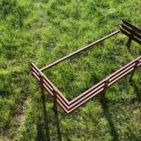 Решетка на барбекю.