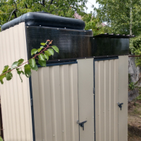 Душ - туалет металлический