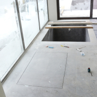 Люк в подвал под плитку