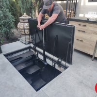 Люк автоматический обшитый