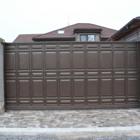 Ворота откатные, филенчатые