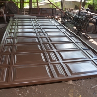 Ворота откатные, филенчатые