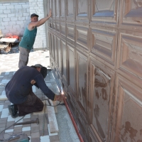 Ворота откатные, филенчатые