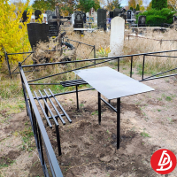 Ритуальные столы лавки из металла.