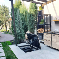 Люк автоматический обшитый