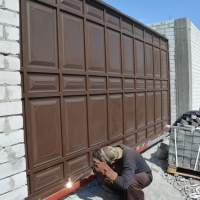 Ворота откатные, филенчатые