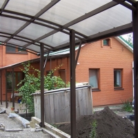 Навес из поликарбоната  POLYGAL