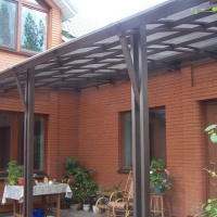 Навес из поликарбоната  POLYGAL