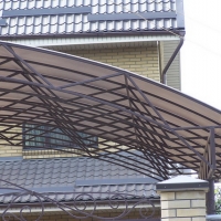 Навес из поликарбоната  POLYGAL