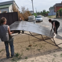 Навес из поликарбоната  POLYGAL