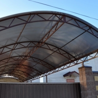 Навес из поликарбоната  POLYGAL