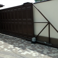 Ворота откатные, филенчатые