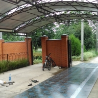 Навес из поликарбоната  POLYGAL