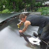 Навес из поликарбоната  POLYGAL